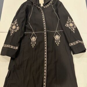 J.JILL EMBROIDERED LIGHTWEIGHT COAT - NEVER WORN